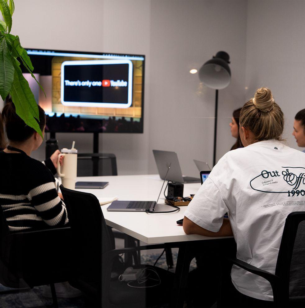 A group of people using a wifi connection